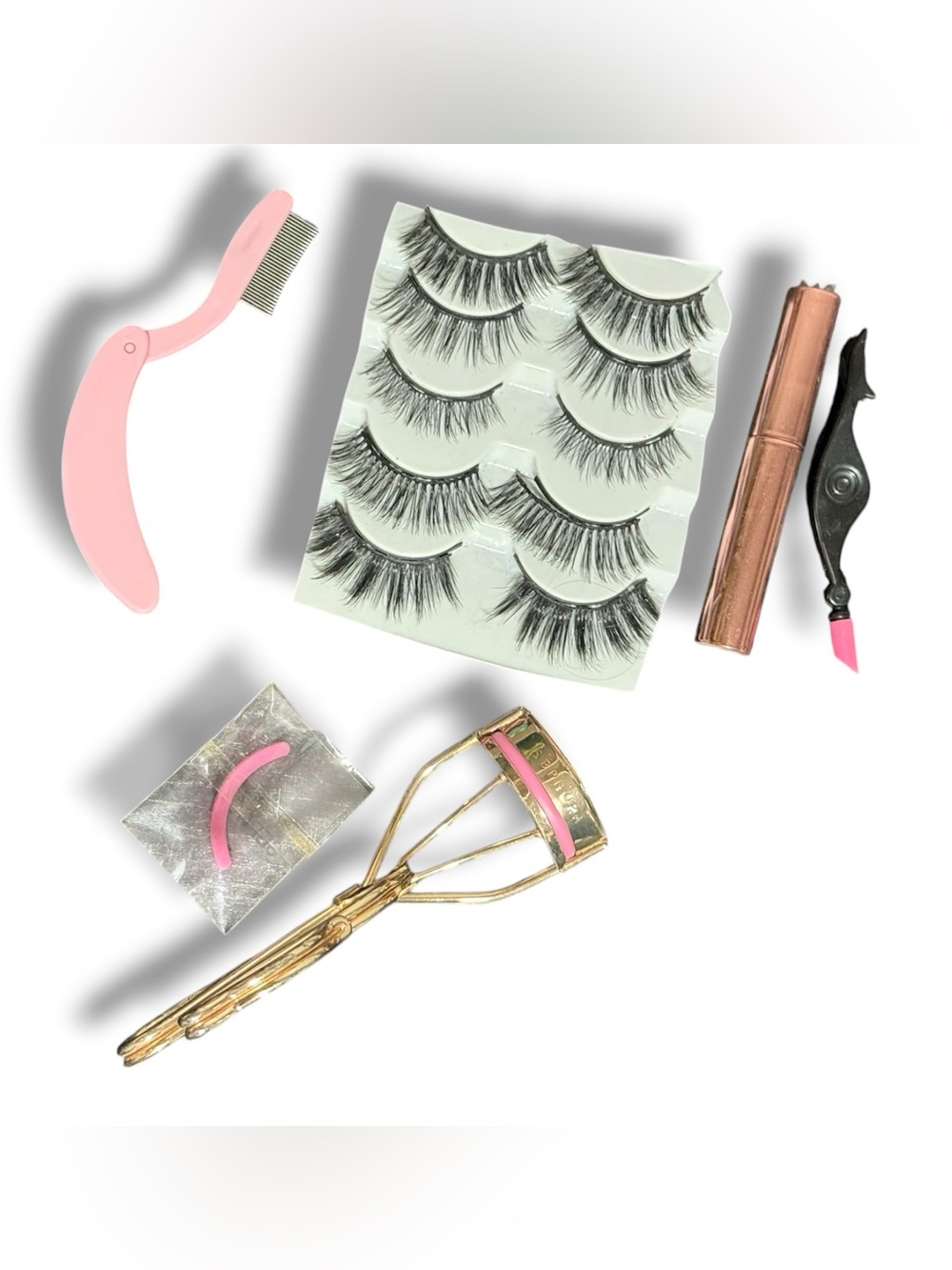 Magnetic Eyelash Kit 5 Pairs Lashes Liquid Magnetic Eyeliner & Accessories NWOB